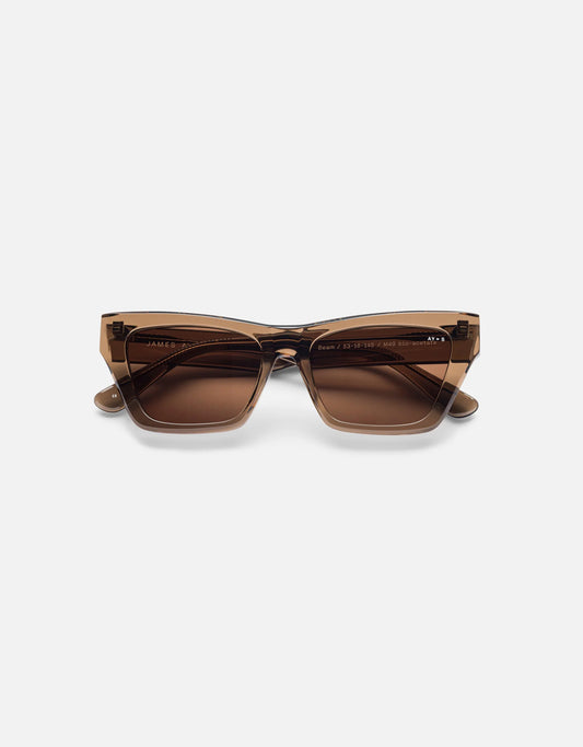 James Ay Sunglasses Beam - Transparent Coffee Brown