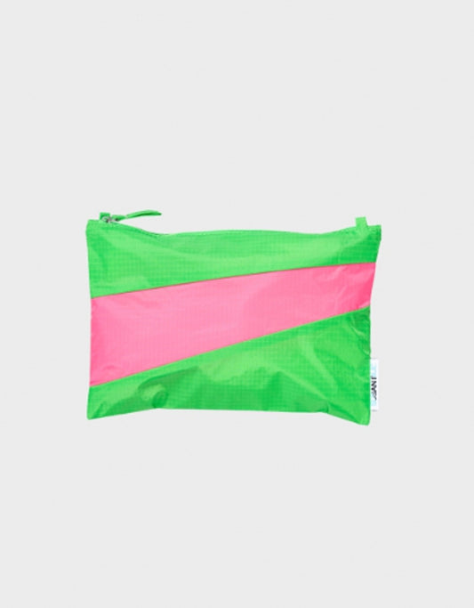 Susan Bijl - The New pouch - Greenscreen & Fluo Pink - Medium