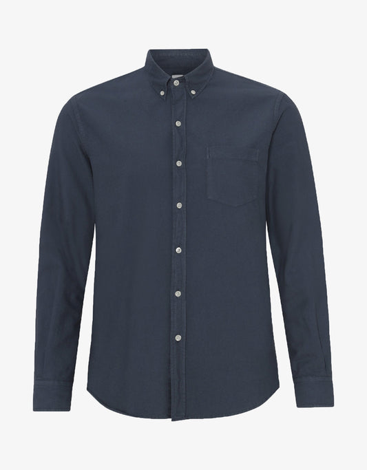 Colorful Standard - Organic Button Down Shirt - Petrol Blue