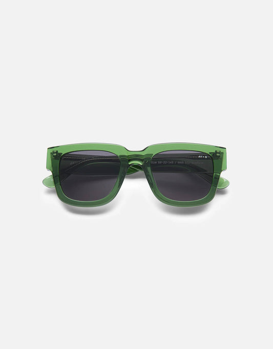 James Ay Sunglasses Dandy - Transparent Forest Green